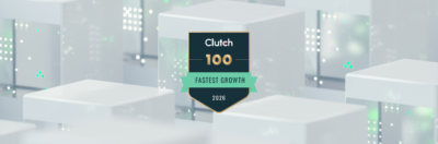 Clutch 100 Fastest Growth 2026 badge representing Aetsoft’s recognition among fast-growing B2B service providers