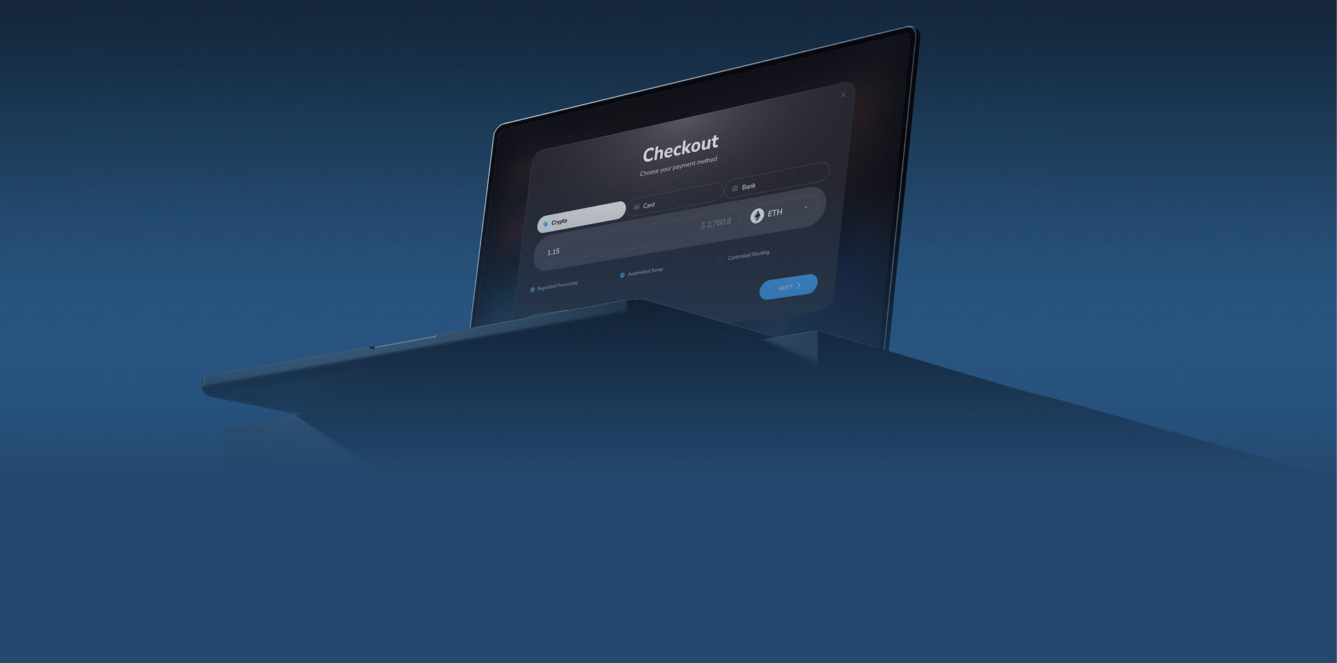 Crypto payment gateway with payment orchestration
