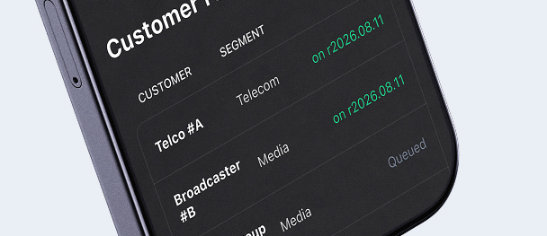 Release status tracked across enterprise customers