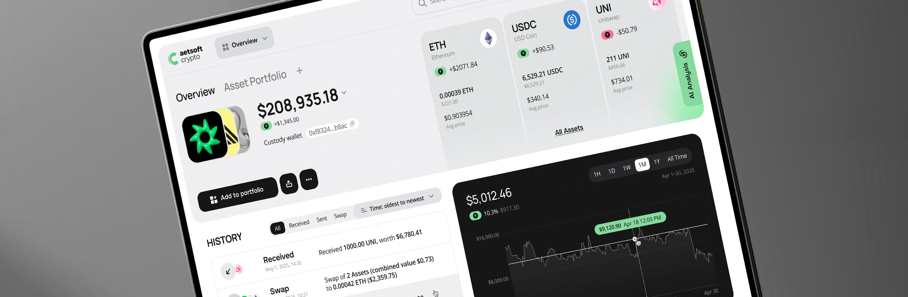 With white-label digital asset custody solutions there’s no need to start from zero. Pick your modules, and get your crypto platform running in weeks.