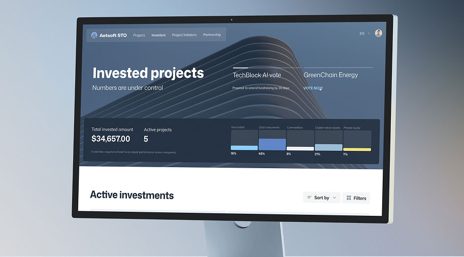 Aetsoft STO: White-label real estate tokenization platform