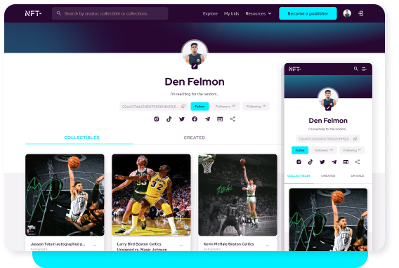 NFT Marketplace for sports