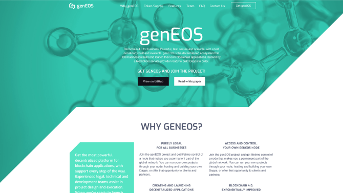 genEOS: a DIY platform for dapp development